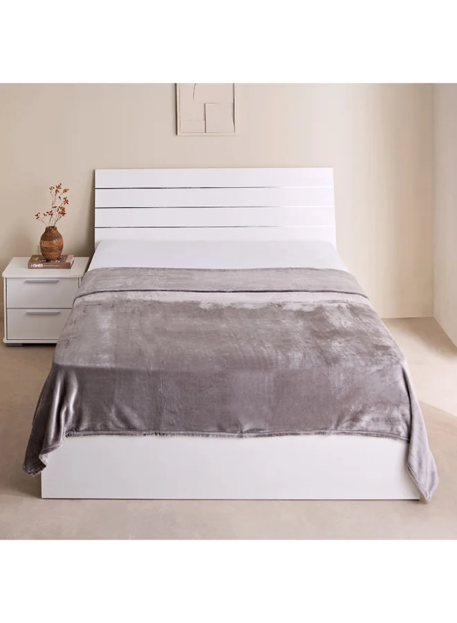Home Box Nova Solid Flannel Queen Blanket 220 x 200 cm