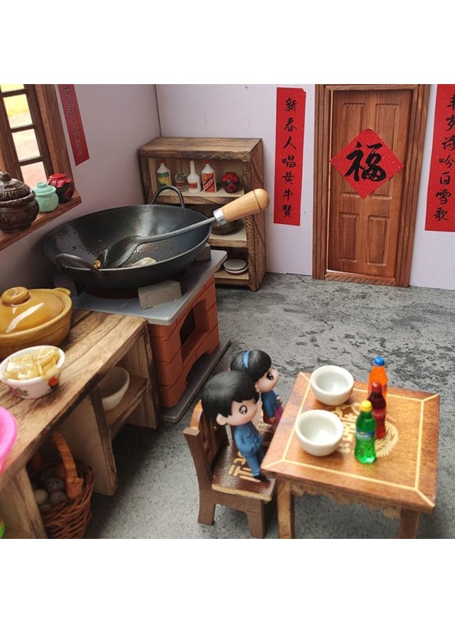 Mini Kitchenette Real Cooking Suit Net Red Children Play House Real Cooking Full Set Of Kitchenware Real Version Can Eat And Play-Color:Upgraded Large Pot And Stove [package 1❤30-piece Set] 4-piece Protective Set✓♡♡