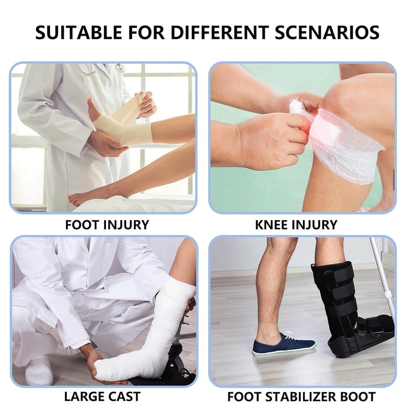 Divvsck Waterproof Cast Cover Long Leg Child for Shower Bath,Wound Barrier Bandage Protector,Watertight Cast Bag for Kids Foot - Image 5