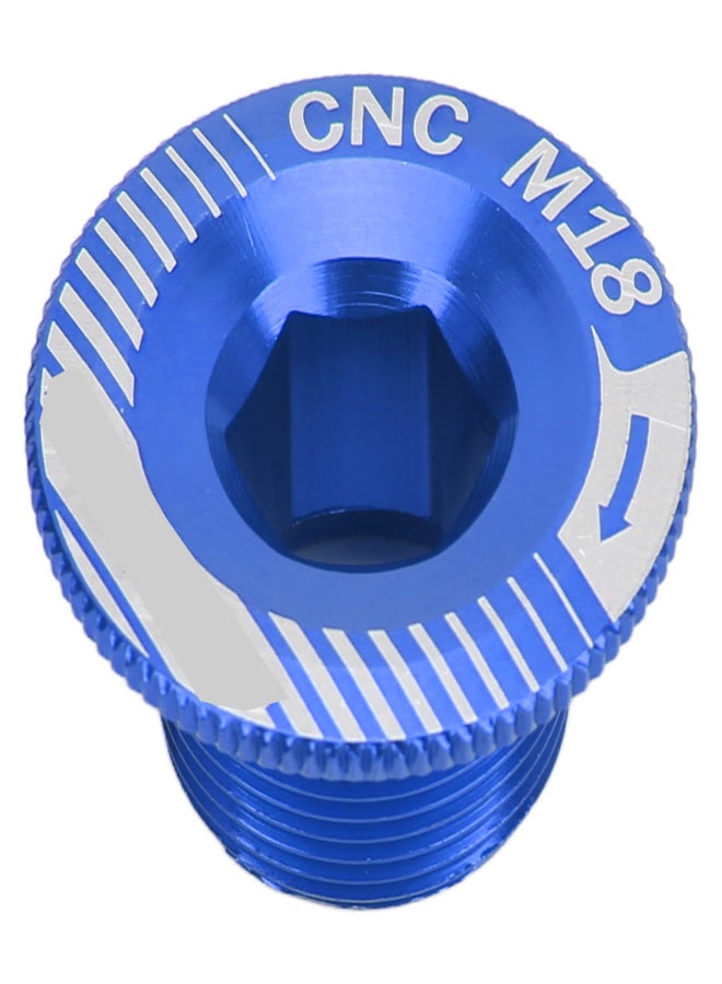 إنلي برغي ذراع كرنك الدراجة من سبائك الألومنيوم M18، برغي تثبيت كرنك، مسمار ذراع مجموعة كرنك الدراجة M18 أزرق - Image 1