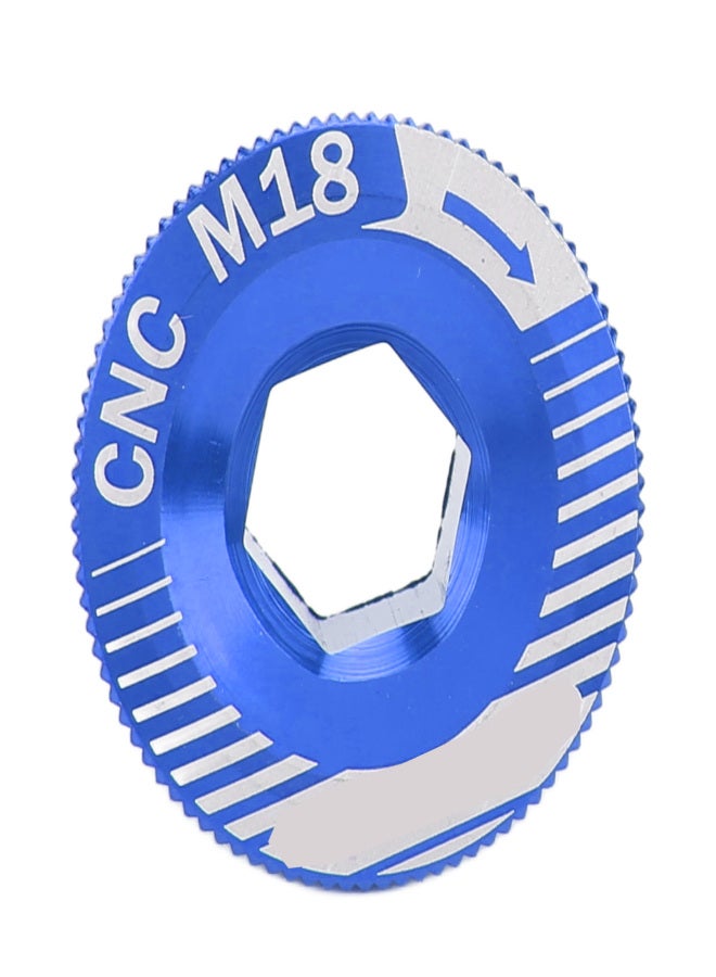 إنلي برغي ذراع كرنك الدراجة من سبائك الألومنيوم M18، برغي تثبيت كرنك، مسمار ذراع مجموعة كرنك الدراجة M18 أزرق - Image 2