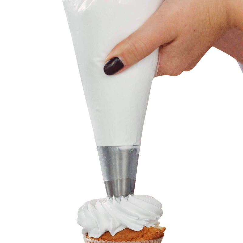100 pcs Large antiburst piping bags disposal pasty bags for cake and buttercream frosting cupcake baking decorating icing bags thick nonslip for all size tips and couples 16 inch Gexolenu
