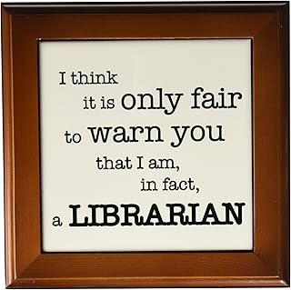 3DROSE 3dRose ft_157427_1 I Think It is Only Fair to Warn You That I am in Fact a Librarian Library English Teacher Books  - Image 1
