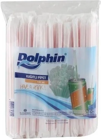 Dolphin Paper Straws 1000 pcs