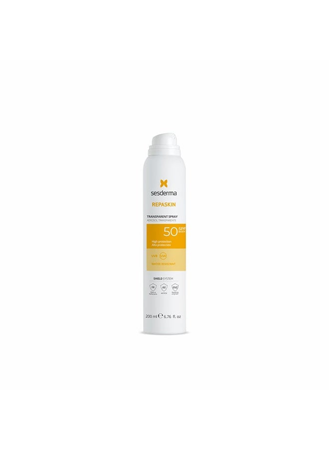 سيسديرما ريباسكِن بخاخ واقي من الشمس SPF 50+ شفاف 200مل