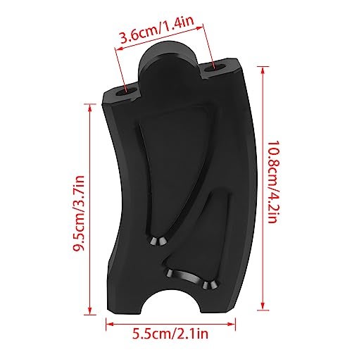 BAIONE Worldmotop Motorcycle Handlebar Risers Clamp CNC Handle Bar Mount Clamps Black Riser Inserts Replacement for Honda Rebel CMX500 CMX300 CMX 300 500 2017 2018 2019 2020 2021 2022 - Image 3