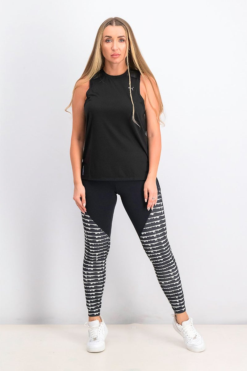 PUMA Women Train Mesh Panel Tank, Black - Image 4