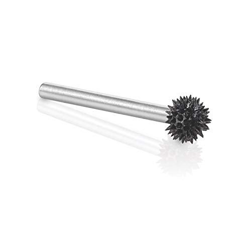Kutzall Extreme Sphere Rotary Burr, 1⁄8" Shaft, Very Coarse - Wood Carving Bit for Dremel, Foredom, DeWalt, Milwaukee Tools. Abrasive Tungsten Carbide, 1⁄4" (6.3mm) Head Diameter, SX-14-EC - Image 2