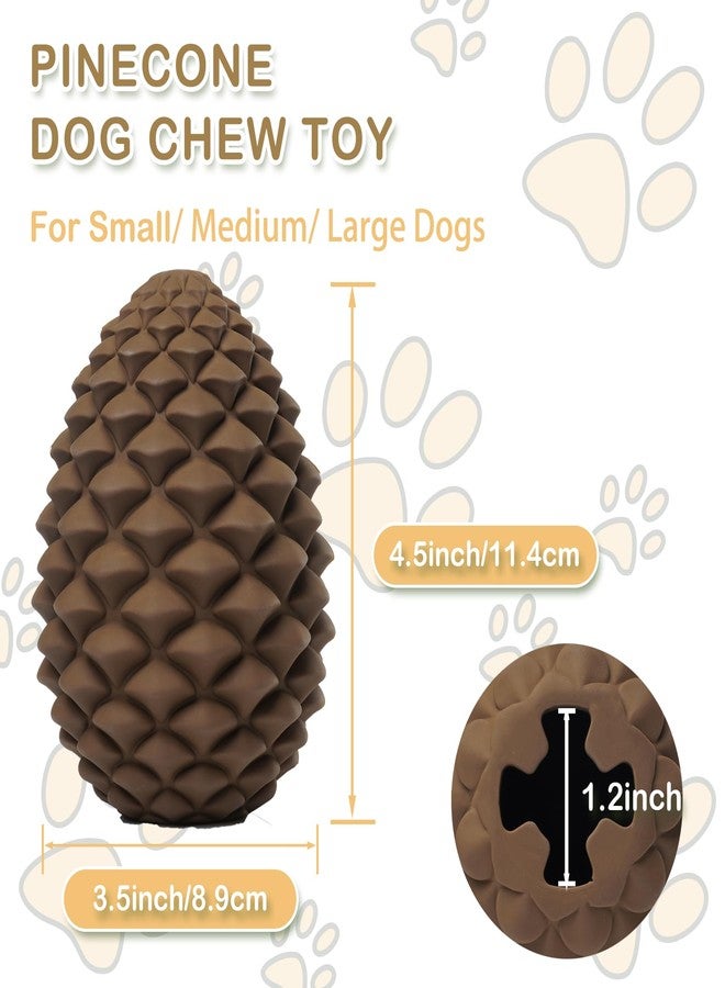 MITOCAPY Pine Cone Dog Chew Toys, Dog Puzzle Toys, Interactive Toys to Keep Them Busy, Treat Dispensing Pet Toys for Medium Large Size, Long Lasting Dogs Gifts - Image 4