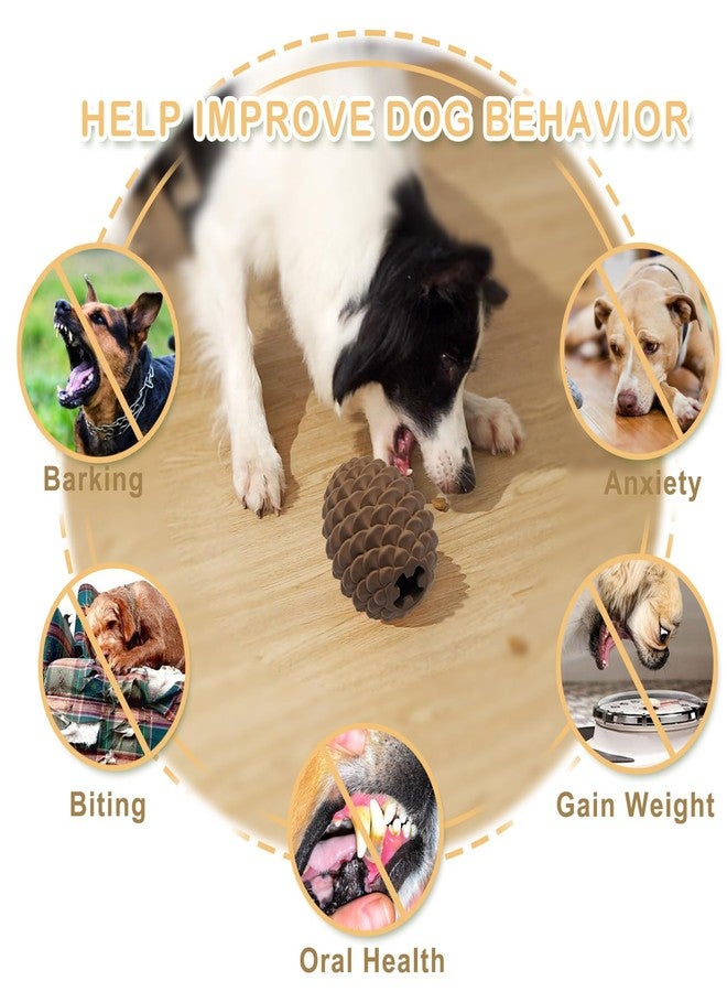 MITOCAPY Pine Cone Dog Chew Toys, Dog Puzzle Toys, Interactive Toys to Keep Them Busy, Treat Dispensing Pet Toys for Medium Large Size, Long Lasting Dogs Gifts - Image 5