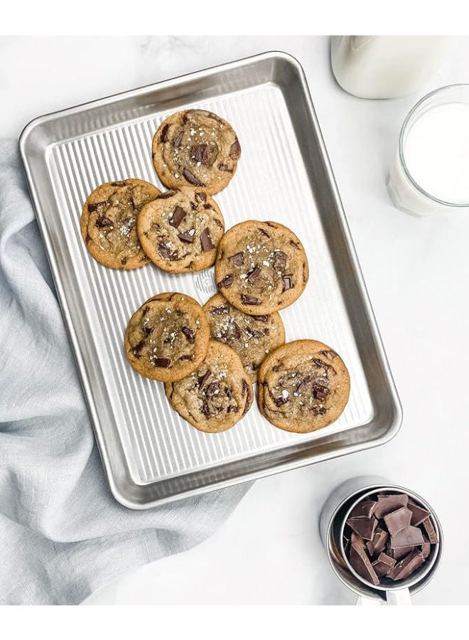 USA Pan Bakeware Nonstick Quarter Sheet Pan, Baking Sheet Aluminized Steel -Silver - Image 3