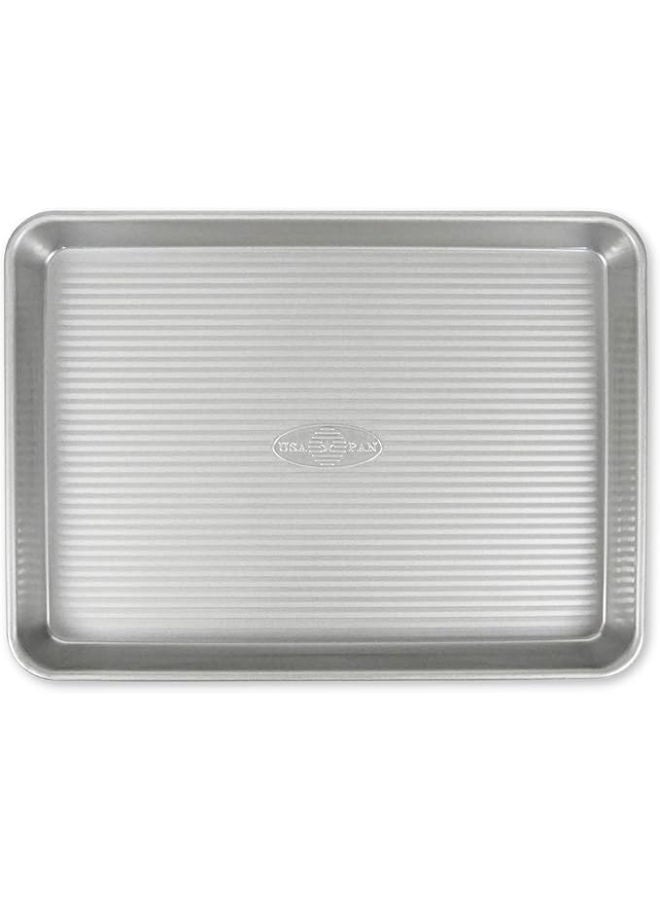 USA Pan Bakeware Nonstick Quarter Sheet Pan, Baking Sheet Aluminized Steel -Silver - Image 1