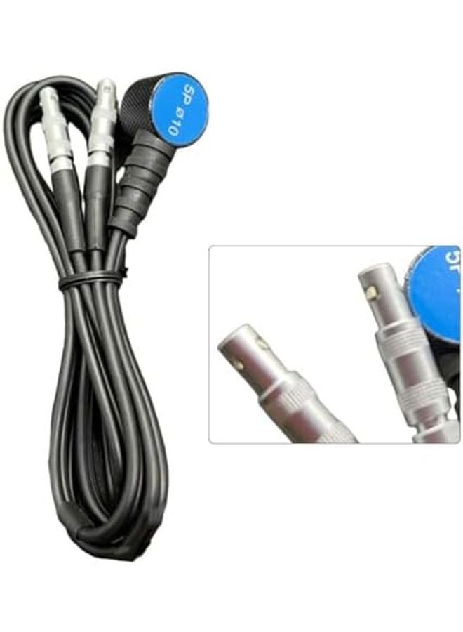 مسبار مقياس السماكة الرقمي 5 ميجاهرتز مع محول كابل معدني بقطر 10 مم - Image 5