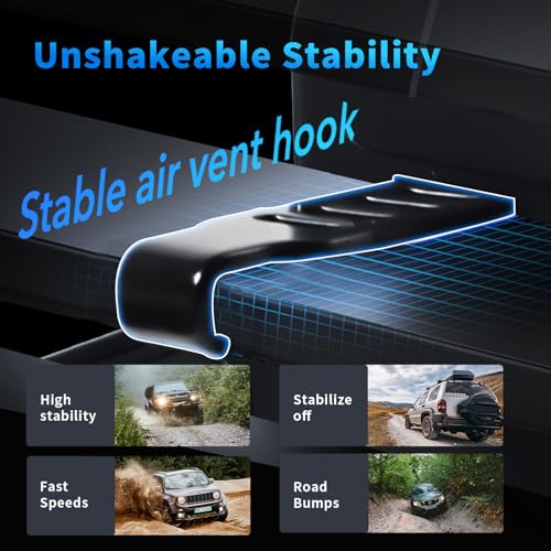 HYS Car/Truck 17mm Double Ball Mount with Air Vent HT Speaker Mic with Button or Belt Clip Mount Holder for Uniden Scanners, Motorola, baofeng, Anytone Icom Kenwood Yaesu Microphone - Image 5