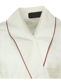 Oppland Men's Classic Model Robe Premium Cotton Woven Classic Robe Pocket Comfort Full Pattern  - Image 5