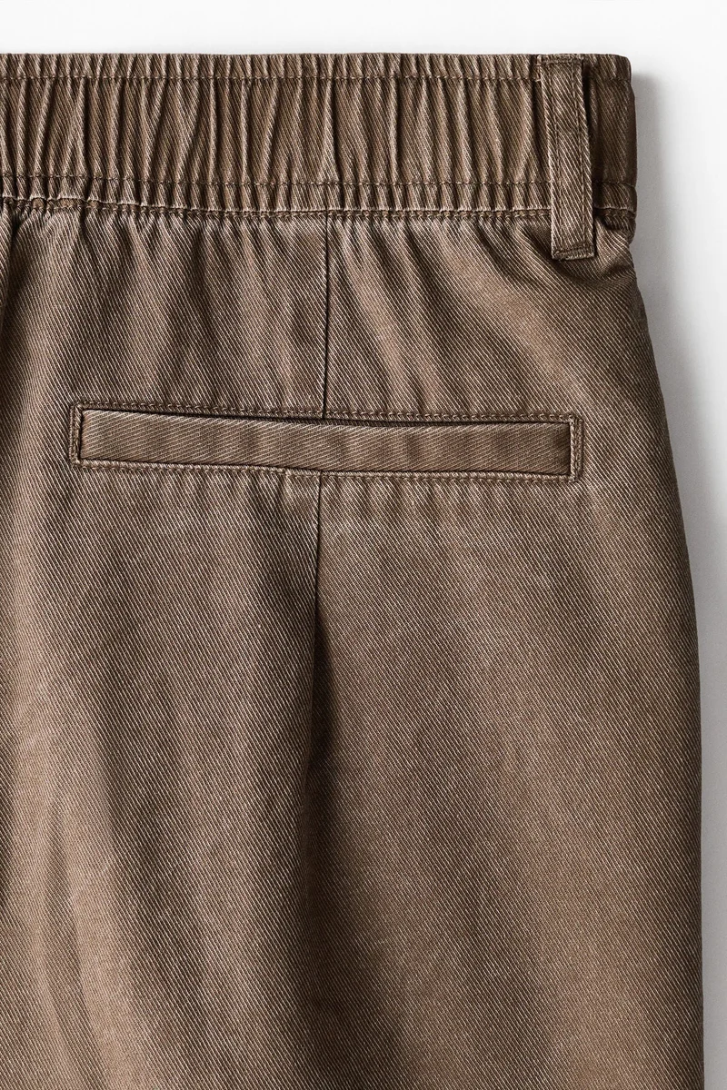 H&M  Loose Fit Belted cotton utility shorts for Men | Best Price UAE