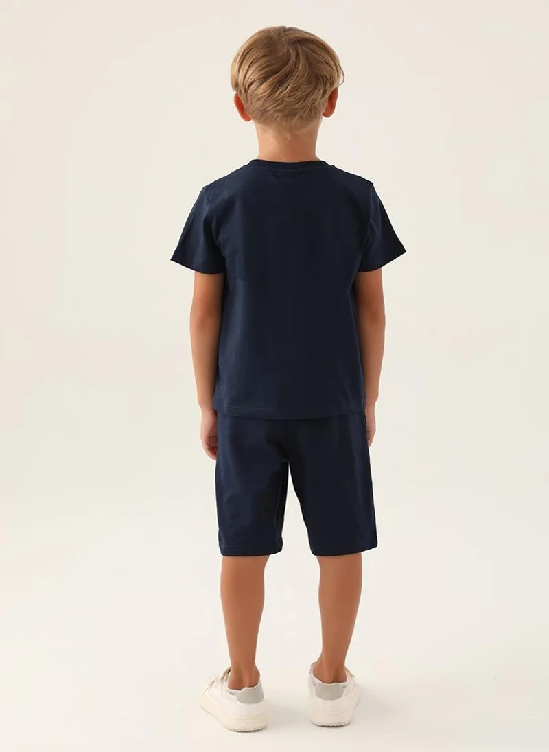 U.S. Polo Assn. U.S. Polo Assn. Boys Navy Bermuda Set