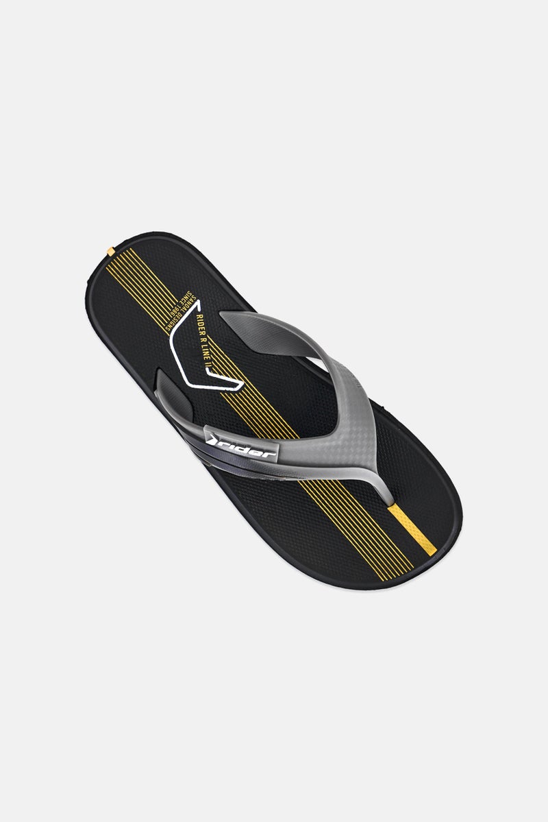 RIDER Kids Boy R Line II Slip On Slippers, Black - Image 4