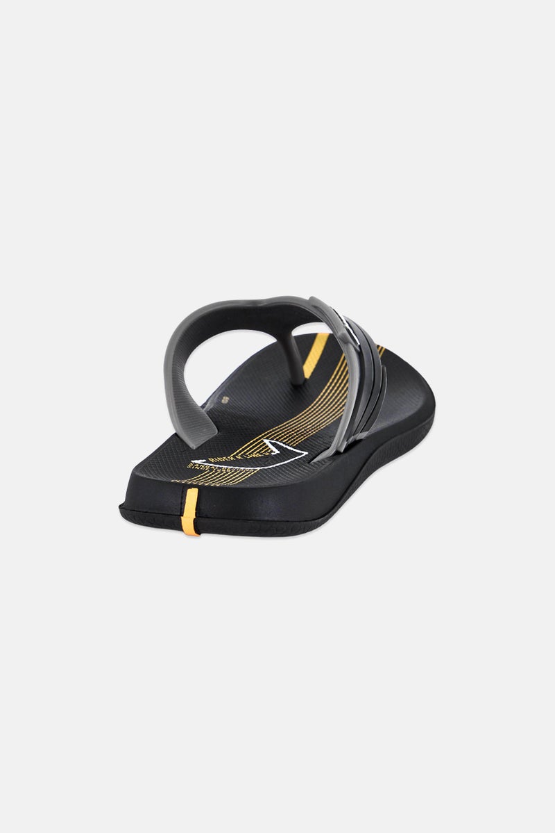 RIDER Kids Boy R Line II Slip On Slippers, Black - Image 3