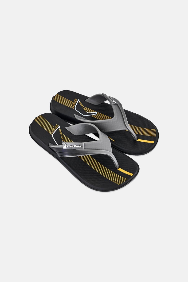 RIDER Kids Boy R Line II Slip On Slippers, Black - Image 2