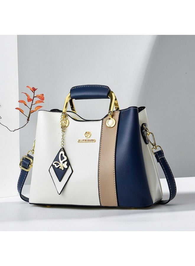 SHABILI Women's Fashion Luxury Shoulder Bags, Ladies Designer Contrast Color Handbag Tote Bags Clutch Bag, Butterfly Charm Crossbody Bag Satchel Bag Beach Bag Carry Bag for College Students and Teenagers  - Image 3