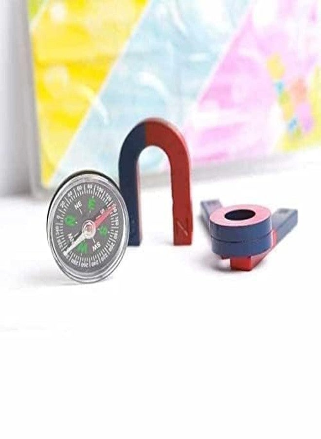 KRAFTMASTERS-ART.CRAFT.DESIGN KRAFTMASTERS6PCS Science Magnets Set for Education Science School Classroom Experiment Tools for Kids Including Bar/Ring/Horseshoe/Thread/Car Magnets - Image 2