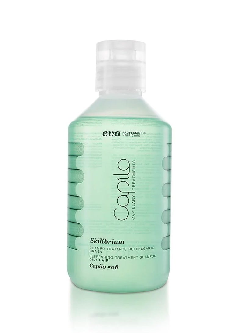Eva Capilo Ekilibrium Shampoo #08 Oily Hair, Balances oil production, helpful for keeping hair fresh and clean - 300ml - Image 1