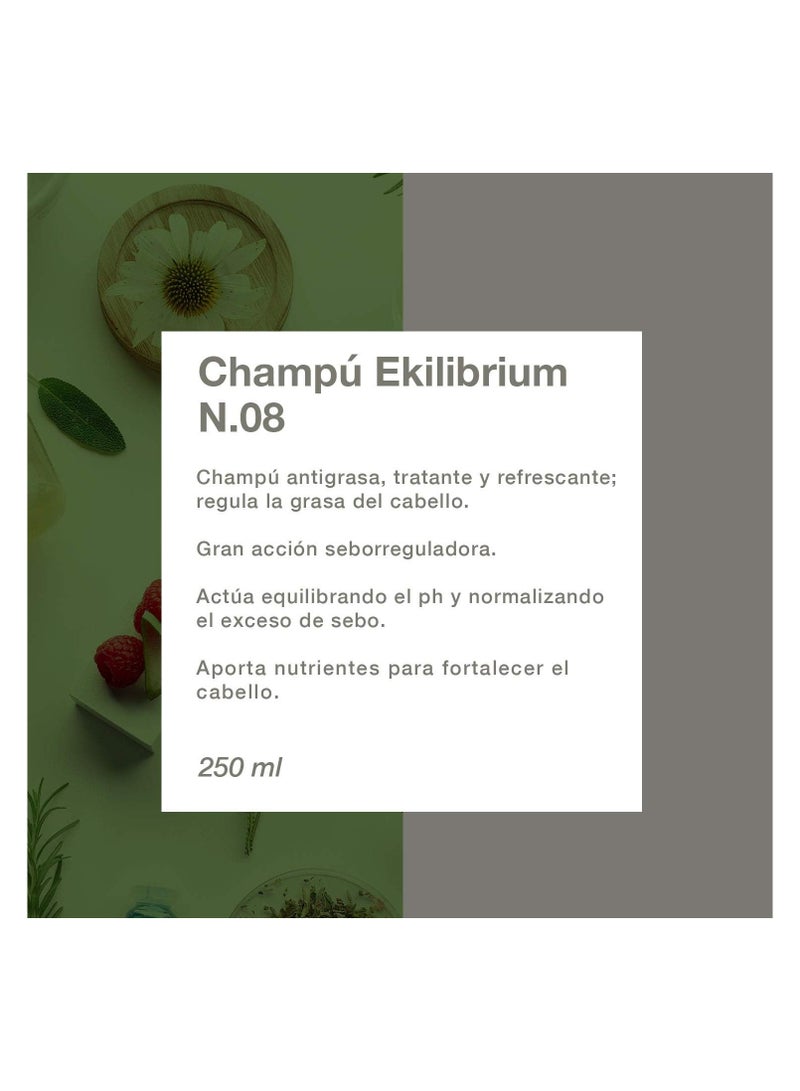 Eva Capilo Ekilibrium Shampoo #08 Oily Hair, Balances oil production, helpful for keeping hair fresh and clean - 300ml - Image 2