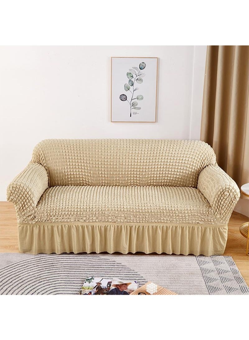 GOOTOY 4-Piece Couch Sofa Cover with Skirt Durable Washable High Elastic Stretchable Easy Fit Universal Furniture Protector  - Image 2