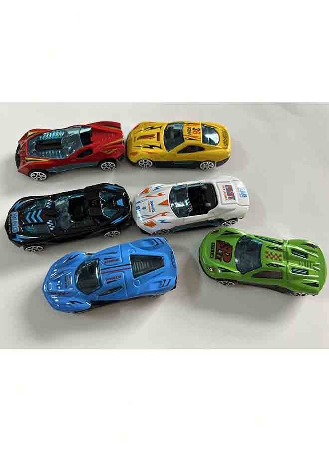 Metal Mini Slingshot Toy Race Car Set with Launch Track - Includes 6 Alloy Race Cars & 2 Slingshot Tracks, Fun Racing Game for Kids, Anxiety Relief Toy  - Image 3