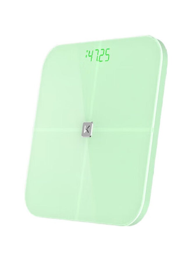Keep ميزان الدهون الذكي S2 من Keep، ميزان إلكتروني ذكي منزلي مع قياس بيانات التطبيق، اتصال مزدوج واي فاي/بلوتوث، أخضر ماتشا - Image 1