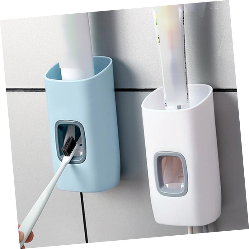 Wall Mounted Toothpaste Squeezer Dispenser Pp Holder Space Efficient No Punch Design For Child And Adult Use - Image 3