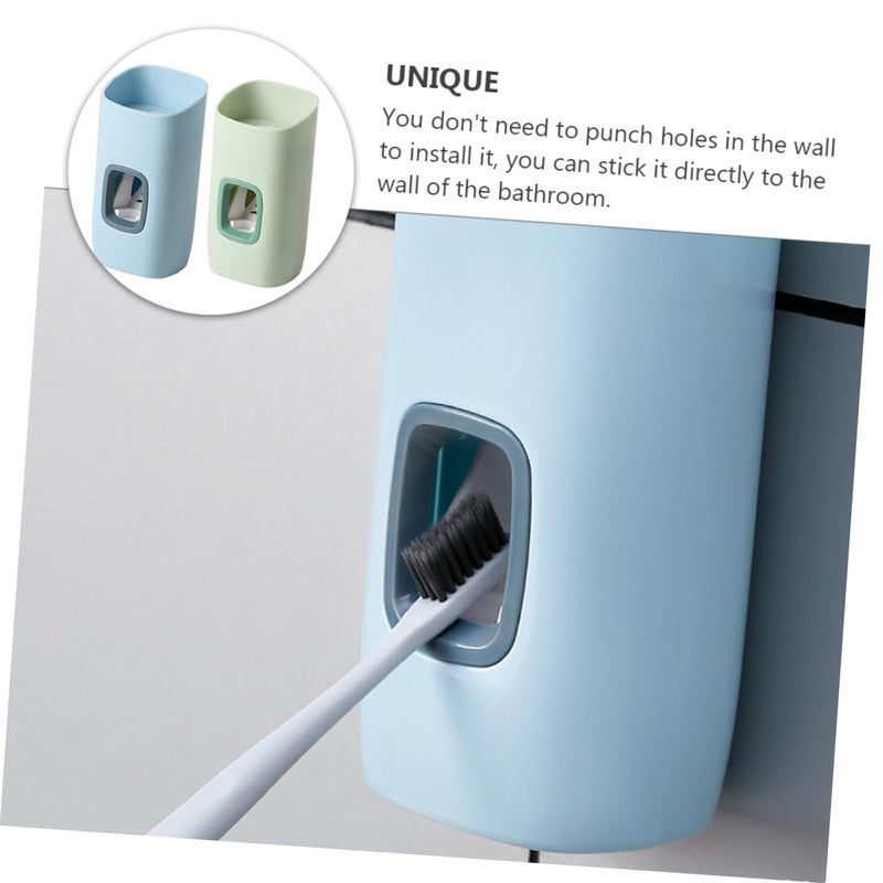 Wall Mounted Toothpaste Squeezer Dispenser Pp Holder Space Efficient No Punch Design For Child And Adult Use - Image 4