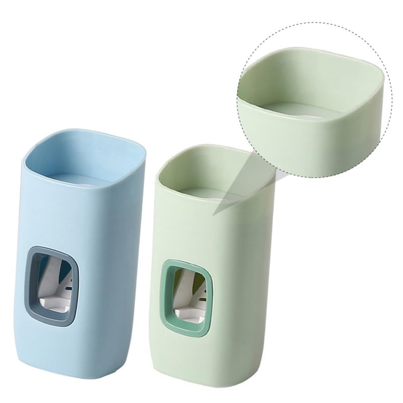 Wall Mounted Toothpaste Squeezer Dispenser Pp Holder Space Efficient No Punch Design For Child And Adult Use - Image 2