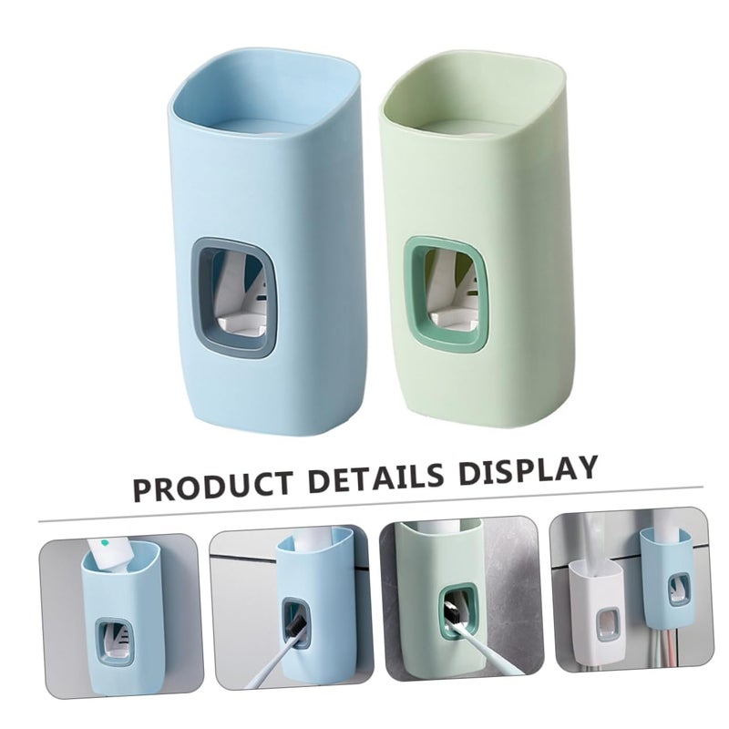Wall Mounted Toothpaste Squeezer Dispenser Pp Holder Space Efficient No Punch Design For Child And Adult Use - Image 5