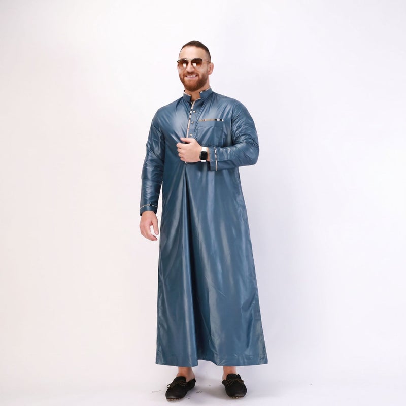 New Men's Thobe Long Robe Traditional Islamic  Garment