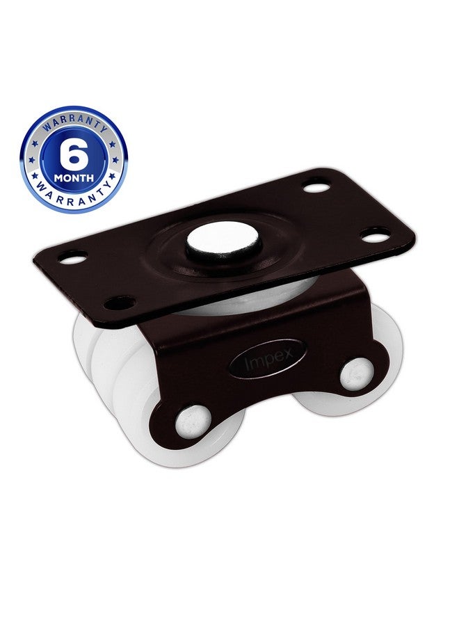 IMPEX Six Wheel Castor - Heavy Duty 400Kg Load Capacity REVOLVING Six Wheel Caster for Shopping Trolley, Furniture Table & Other equipment (Set of 4) - Image 2