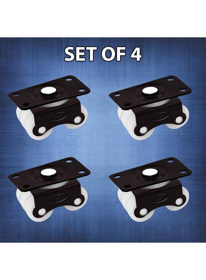 IMPEX Six Wheel Castor - Heavy Duty 400Kg Load Capacity REVOLVING Six Wheel Caster for Shopping Trolley, Furniture Table & Other equipment (Set of 4) - Image 5
