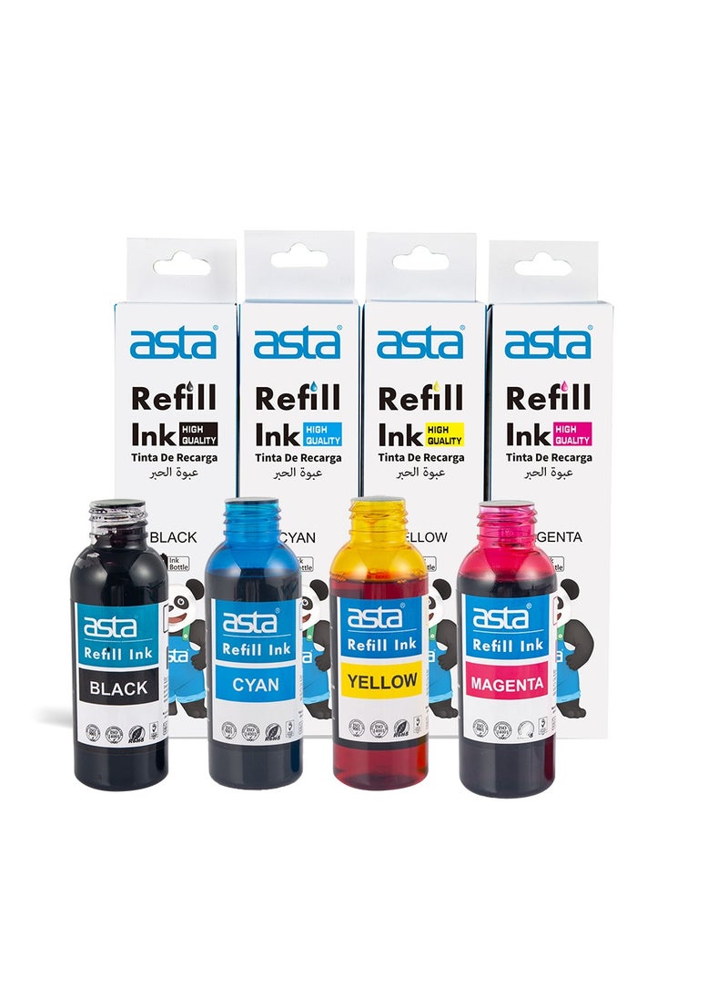 4-Piece Refill Ink Cartridge(HP/EPSON/CANON) 4 X 100ml Multicolor - pzsku/Z7638D8A752EDD32BF0F8Z/45/_/1723448232/2de2da4b-1569-4f6f-a008-912ab2c338d1