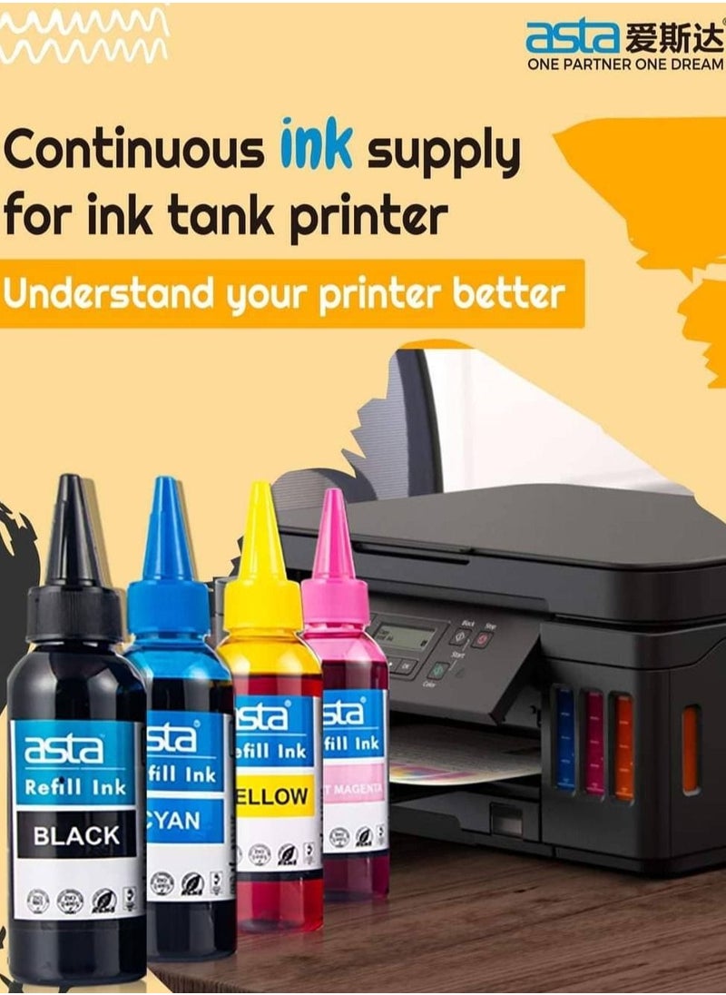 4-Piece Refill Ink Cartridge(HP/EPSON/CANON) 4 X 100ml Multicolor - pzsku/Z7638D8A752EDD32BF0F8Z/45/_/1723448646/9e5fba0d-fa9b-4e6d-ac3d-18ae3ae1de6e