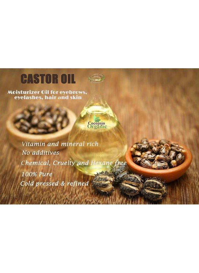 Dr Joe Lab - Organic Castor Oil Bulk 32 Oz 100% Pure Usda Certified Organic Hexane Free Non Gmo Castor Bean Carrier Oil Ricinus Communis Moisturizing Hydrating Hair Skin Face Body Nails Locs Lashes Eyebrows - Image 1