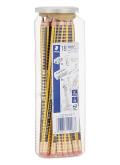 STAEDTLER 18-Piece Noris Graphite Pencil With 6 Erasers And 1 Metal Sharpener  - Image 2