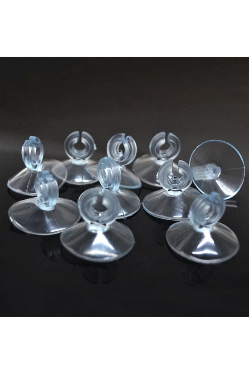 erorex 10Pcs 10-30pcs Aquarium Suction Cup Air Tube Holder Sucker for Fish Tank Pump Oxygen Air Tube Fixing
