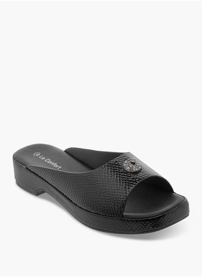 لو كونفورت Textured Slip-On Comfort Sandals