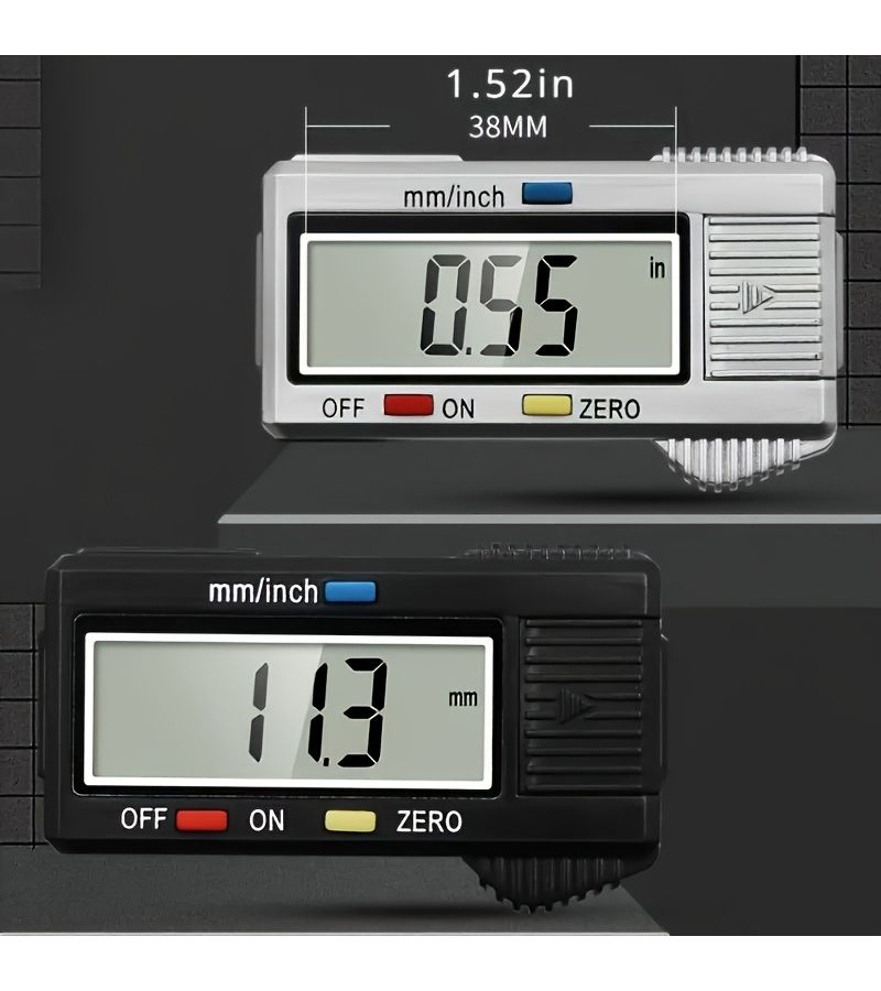 Swardman Tool 150mm Black Digital Vernier Caliper with Storage Case Large Screen Auto Off - Image 4