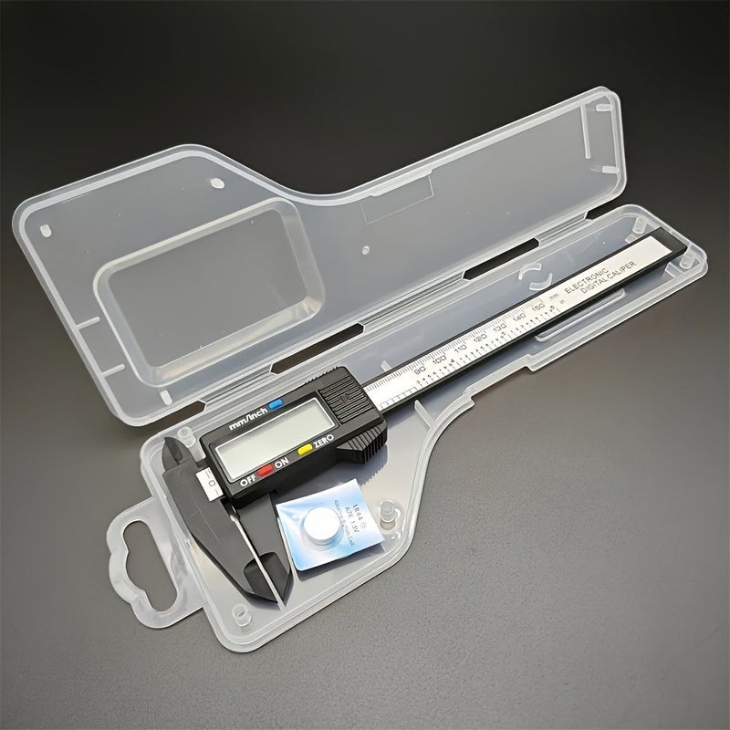 Swardman Tool 150mm Black Digital Vernier Caliper with Storage Case Large Screen Auto Off - Image 1