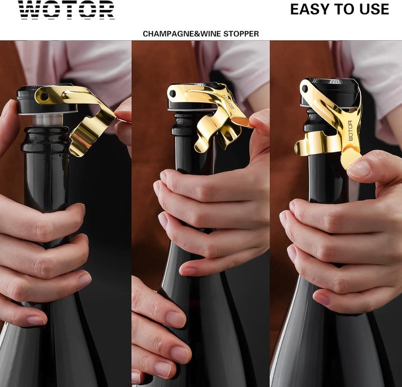 WOTOR 9018 أغطية زجاجات نبيذ (ذهبية) - Image 3