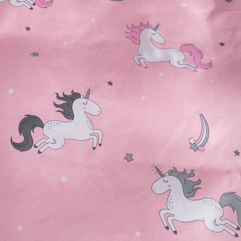 ABM UNLIMITED ABM UNLIMITED Cartoon Unicorn Print Reversible Soft Poly Cotton Ac BlanketDohar for Kids Single Bed - Image 2