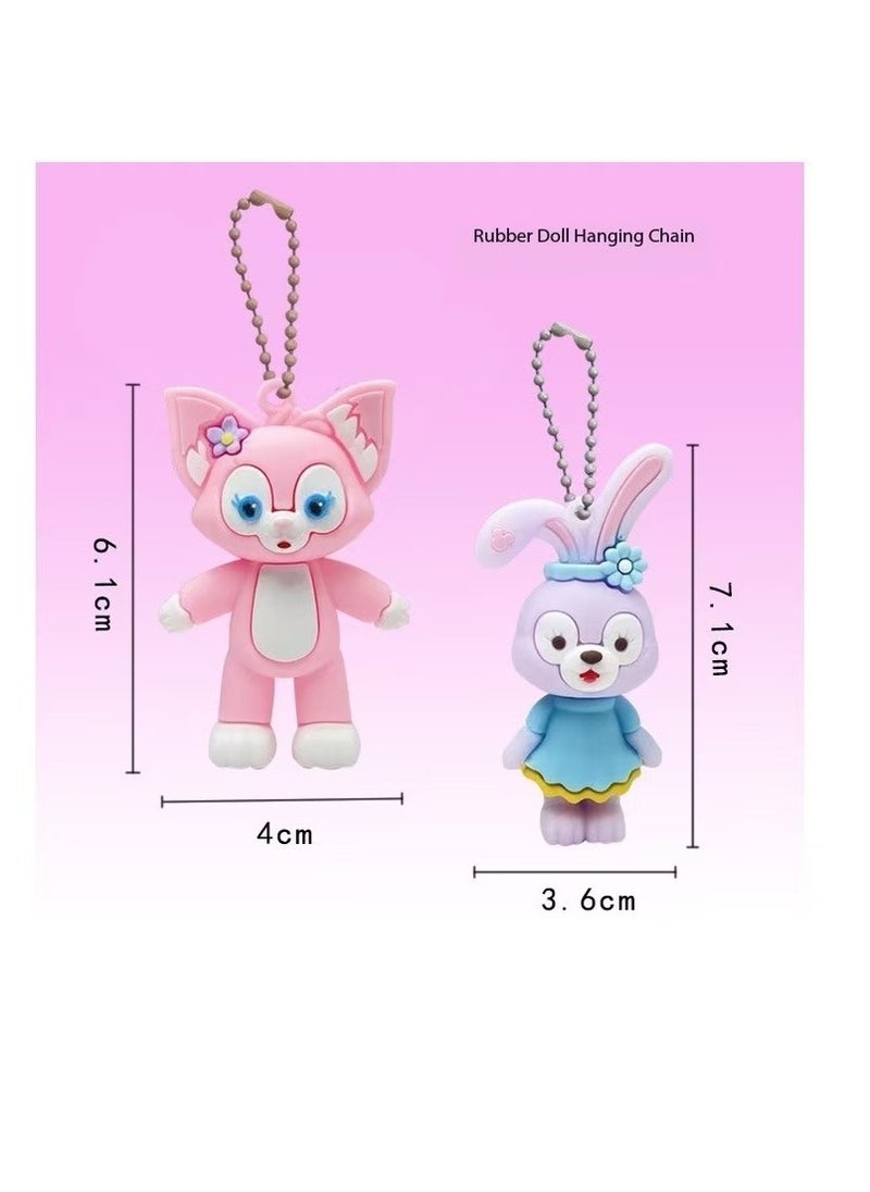 CityRiya-Long - Christmas blind box hole music, including keychains, StellaLou cartoon characters, rings, hairbands and party toy decoration accessories, Christmas countdown calendar gifts, suitable for boys, girls and children (StellaLou) - Image 1