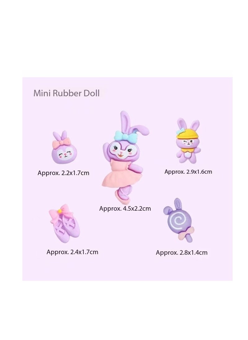 CityRiya-Long - Christmas blind box hole music, including keychains, StellaLou cartoon characters, rings, hairbands and party toy decoration accessories, Christmas countdown calendar gifts, suitable for boys, girls and children (StellaLou) - Image 1